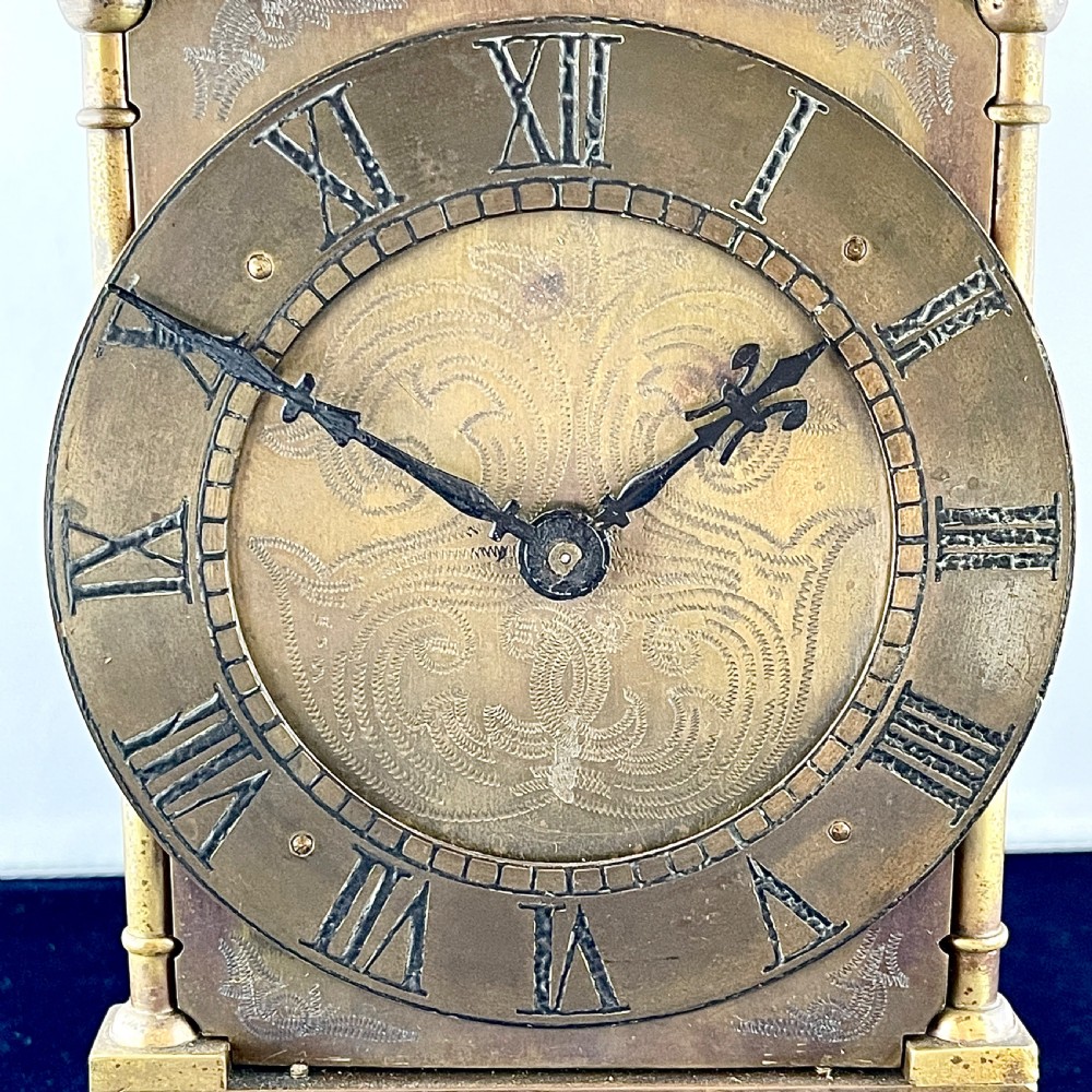 A late 19th century brass lantern clock  View IV