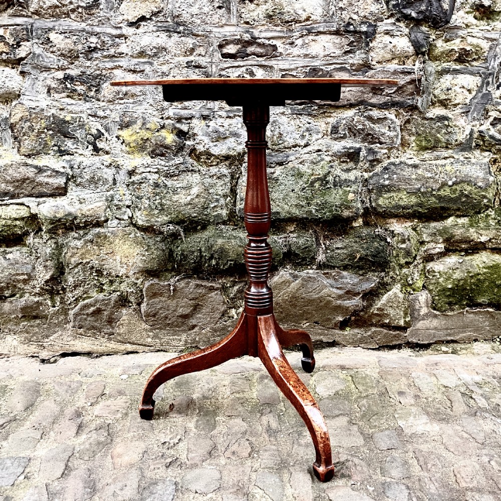 A George III mahogany tilt-top wine table  View VII