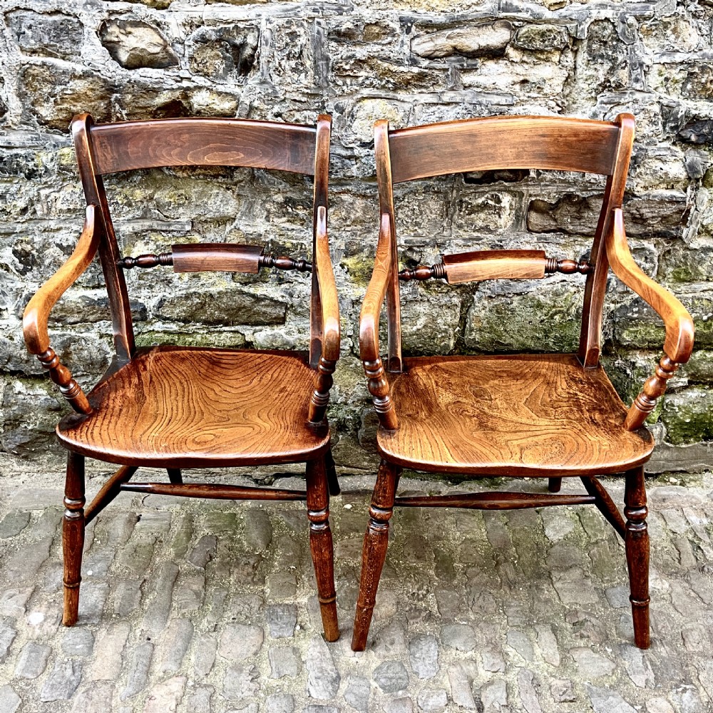 A set of eight mid Victorian kitchen chairs View IV