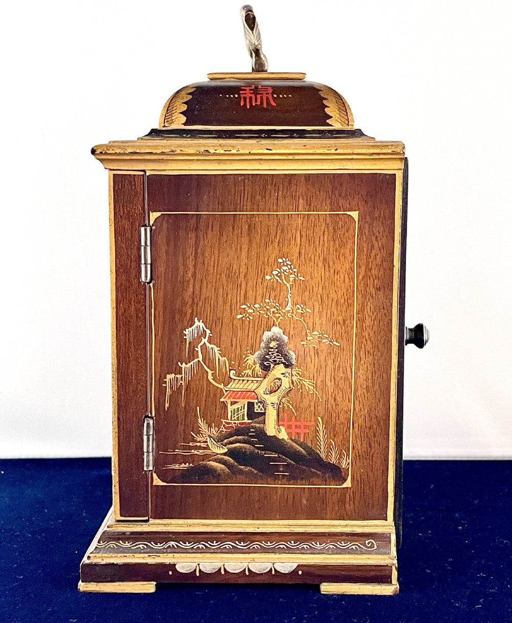 An Early 20th Century Chinoiserie Mantel Clock Timepiece View III