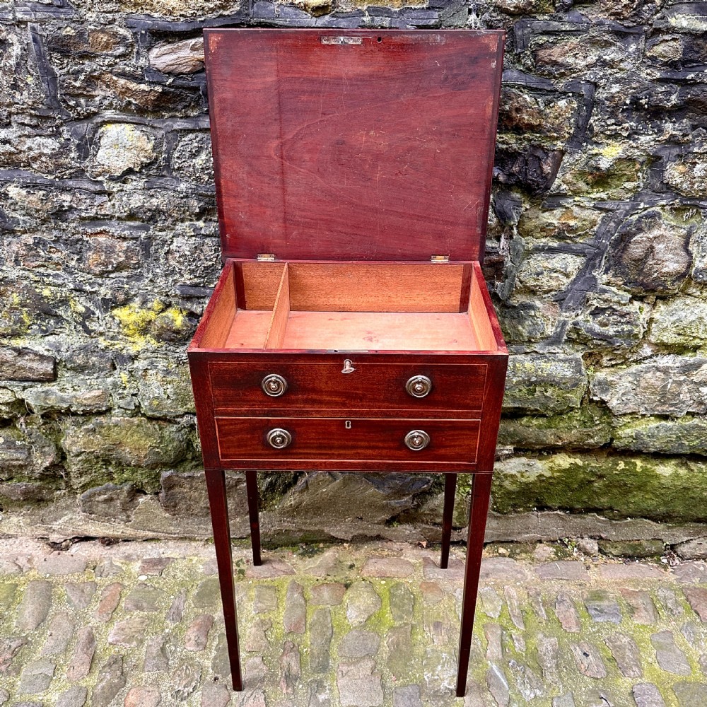 A George III Mahogany Lamp Table View IV
