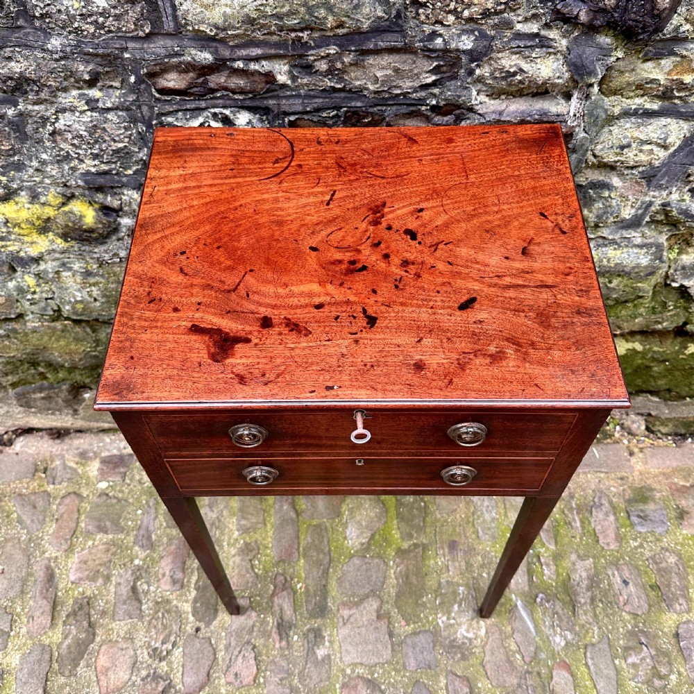 A George III Mahogany Lamp Table View V