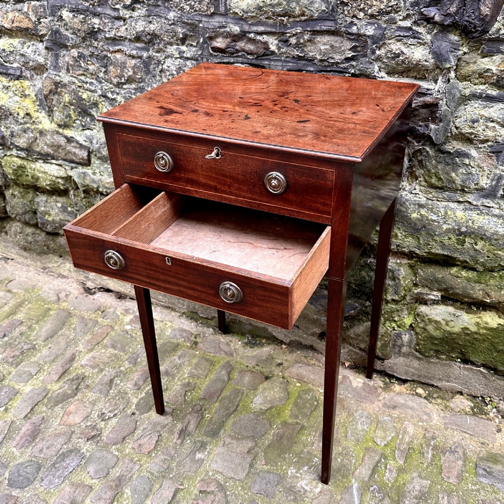 A George III Mahogany Lamp Table View VI