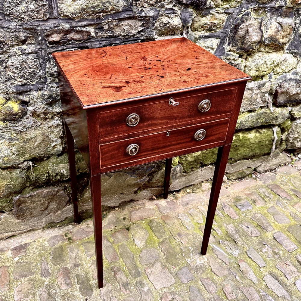 A George III Mahogany Lamp Table View VII