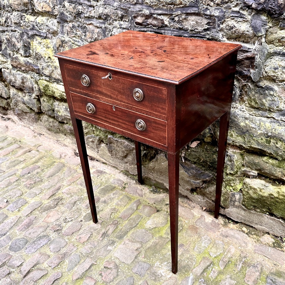 A George III Mahogany Lamp Table View VIII