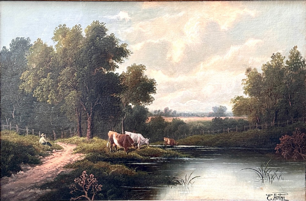 A PAIR of Oil Paintings on Canvas by Etty Horton View II