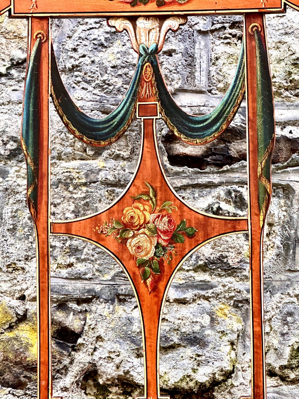 George III Painted Satinwood Elbow Chair View IV