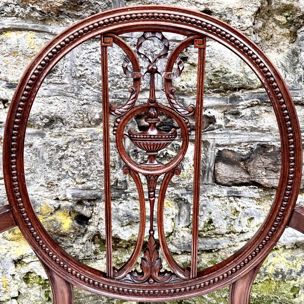 A Late 19th Century Hepplewhite Style Elbow Chair View IV