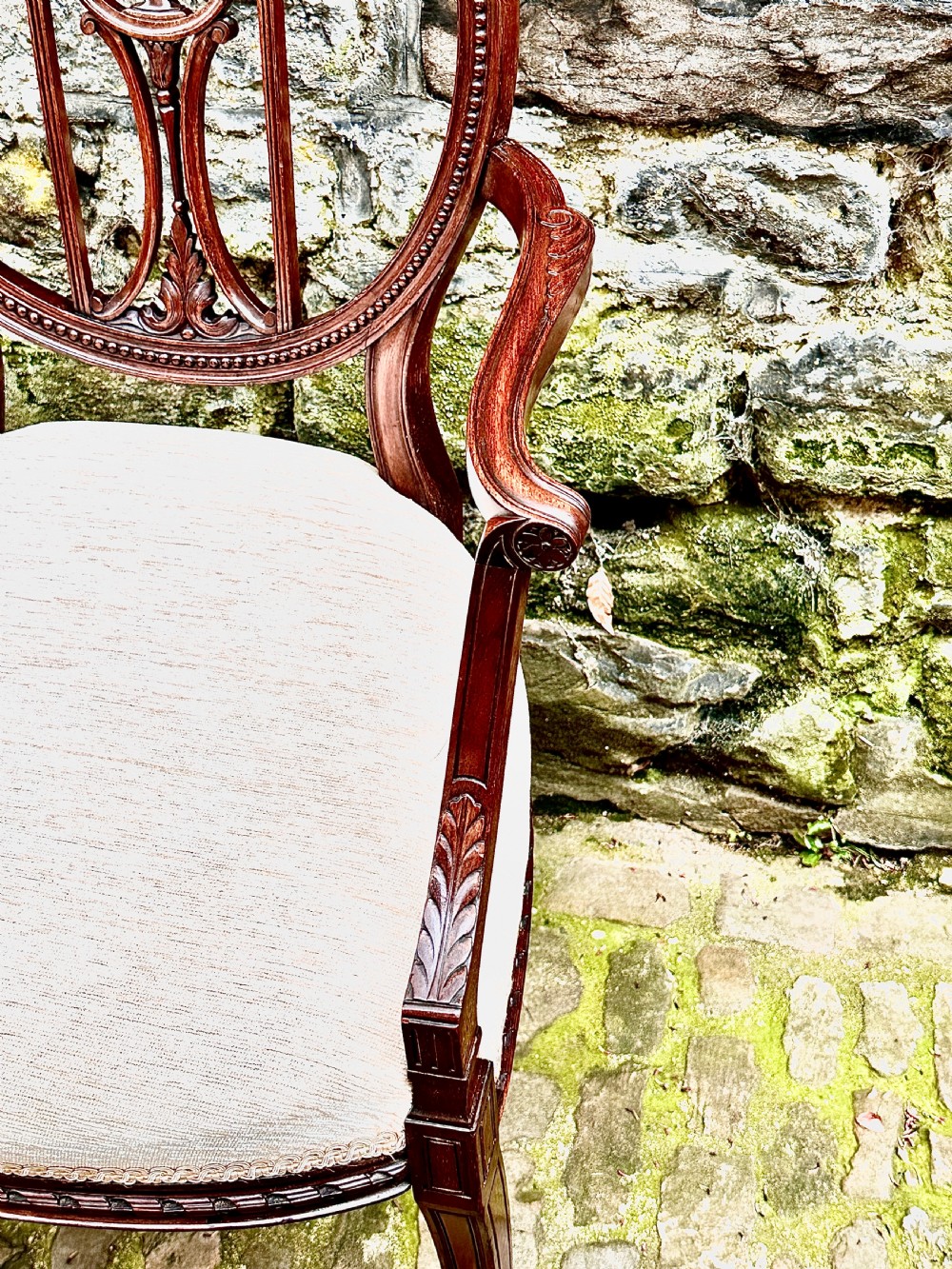 A Late 19th Century Hepplewhite Style Elbow Chair View VI