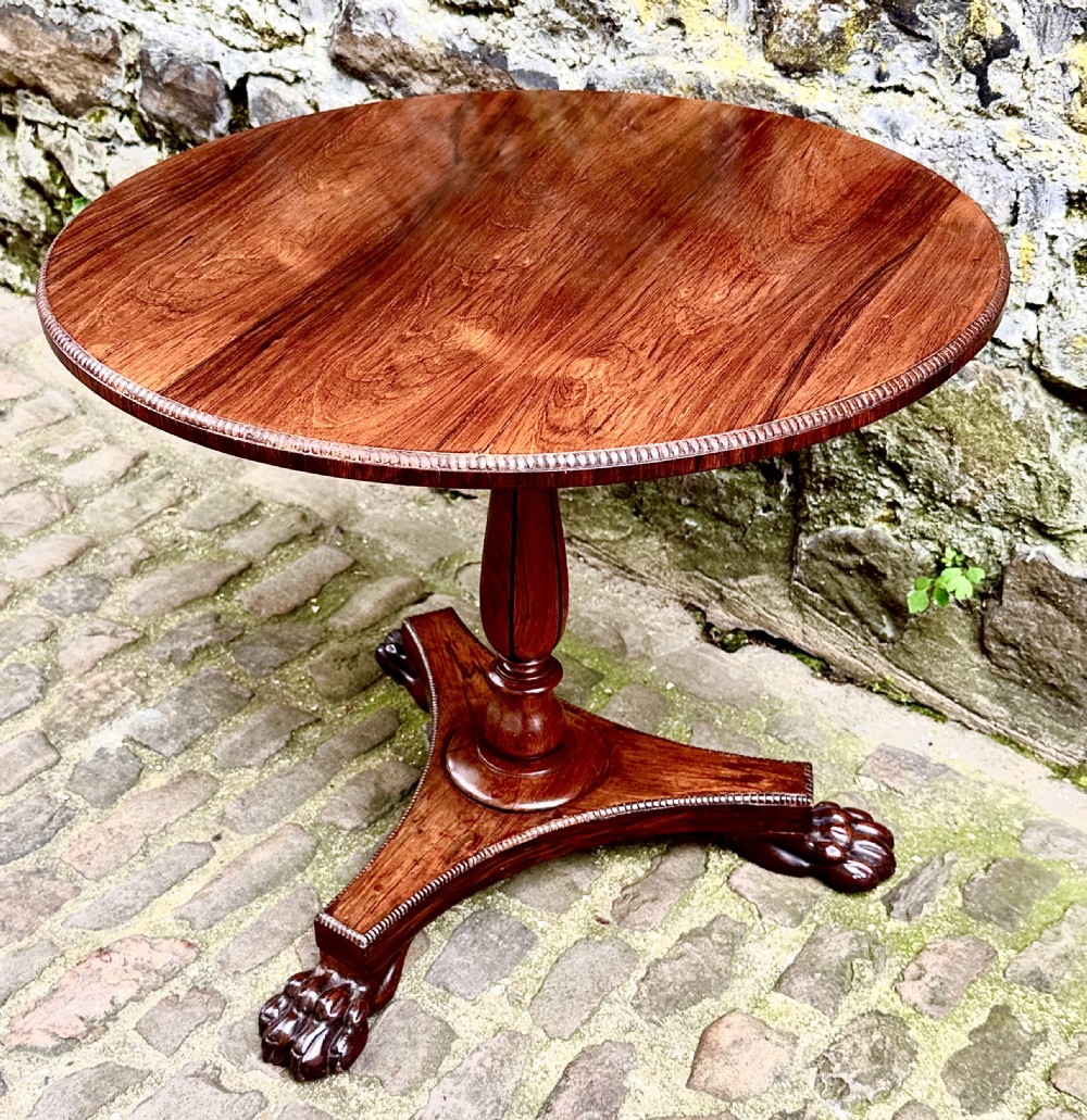 A Small George IV Rosewood Centre Table View V