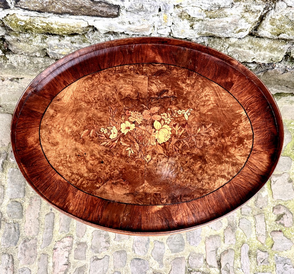 A Late Victorian Inlaid Walnut Coffee Table