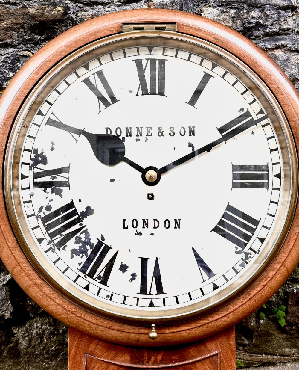 A Country House Late Victorian Drop Dial Wall Clock View II