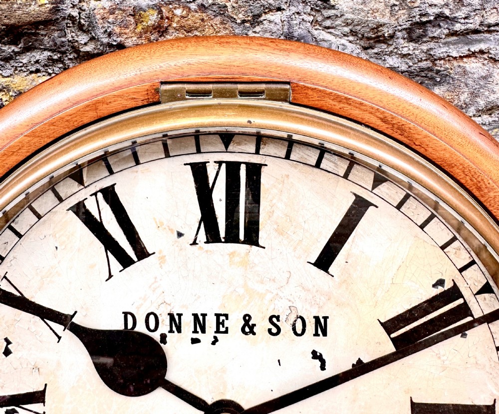 A Country House Late Victorian Drop Dial Wall Clock View V