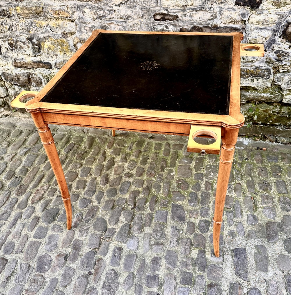 A Late Victorian Maple Card Table View V