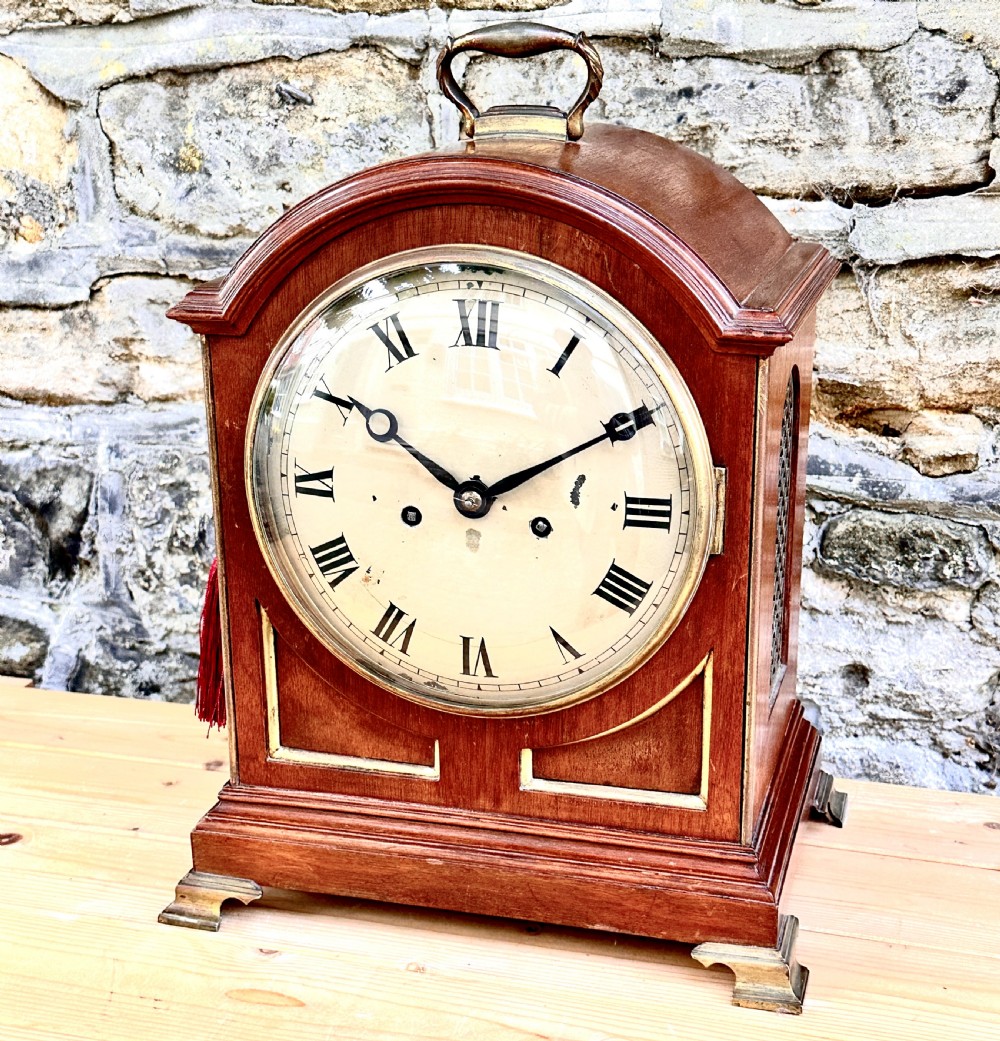 A Late Victorian Mahogany Bracket Clock View II