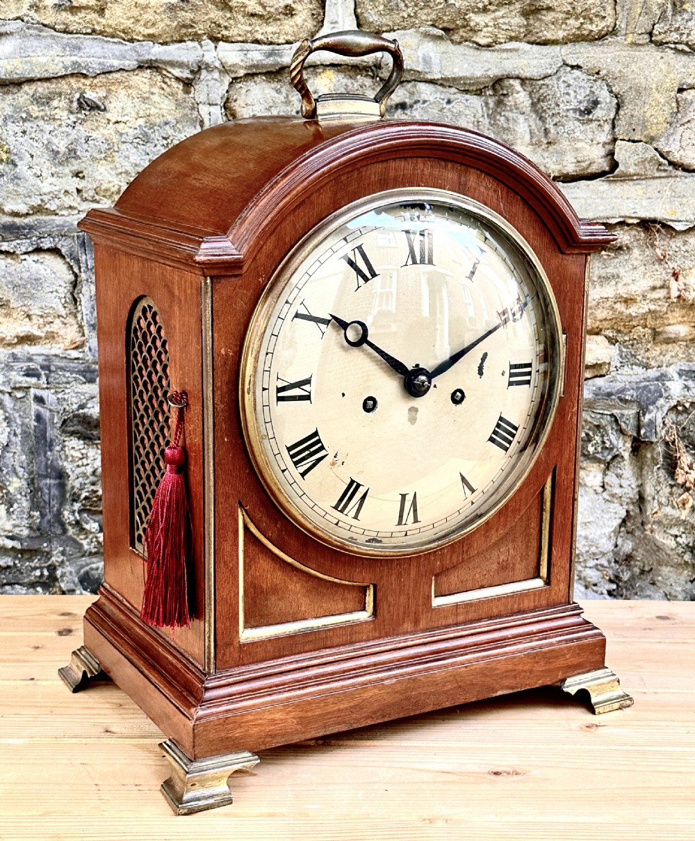 A Late Victorian Mahogany Bracket Clock View IV
