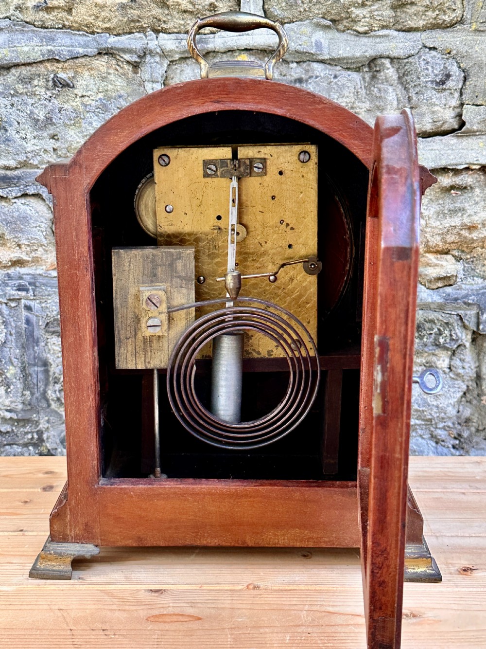 A Late Victorian Mahogany Bracket Clock View V