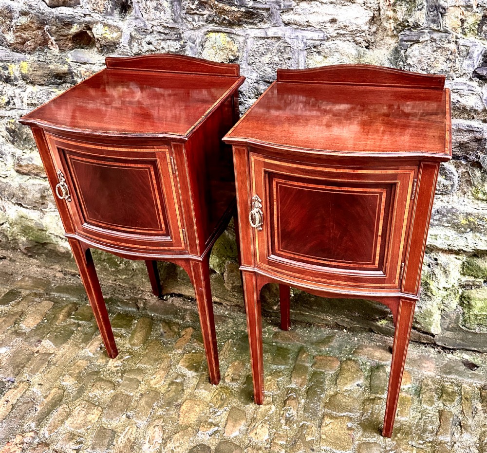 A Pair of Edwardian Bedside Tables View III