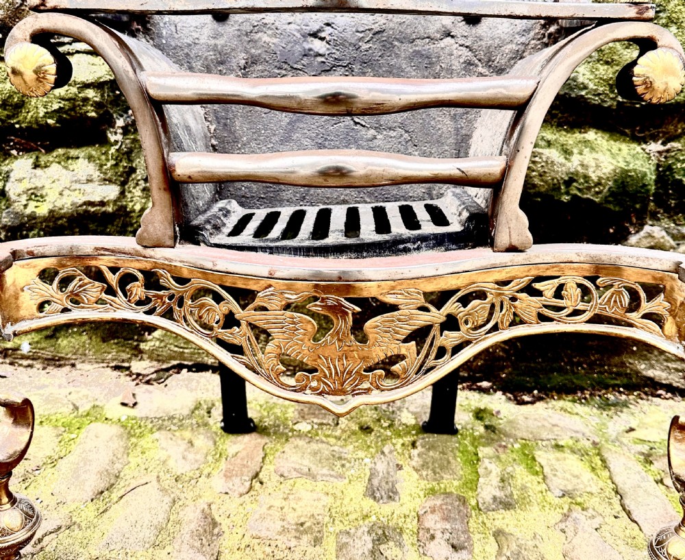 A Late Victorian Adam Style Steel Fire Basket View VI