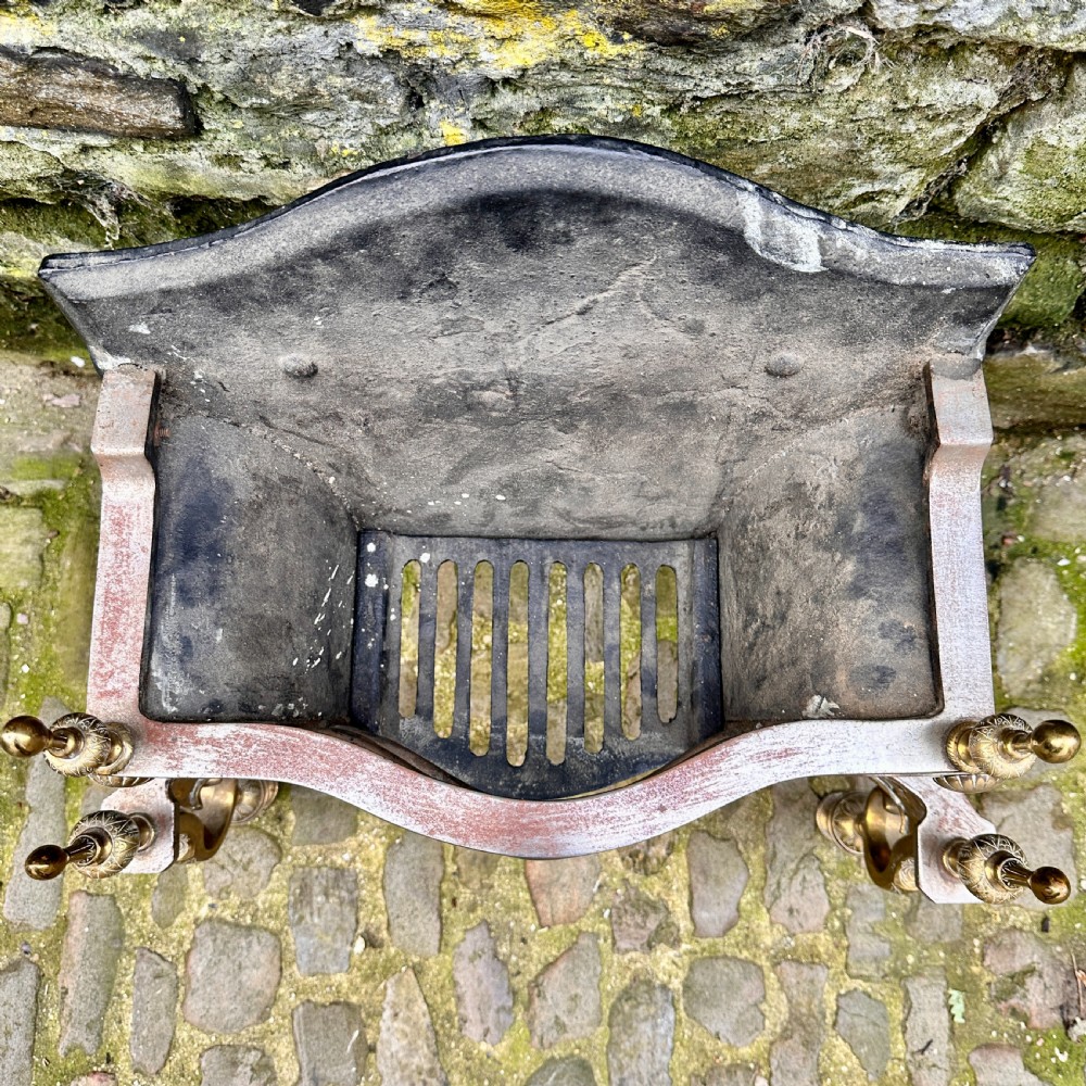 A Late Victorian Adam Style Steel Fire Basket View VII