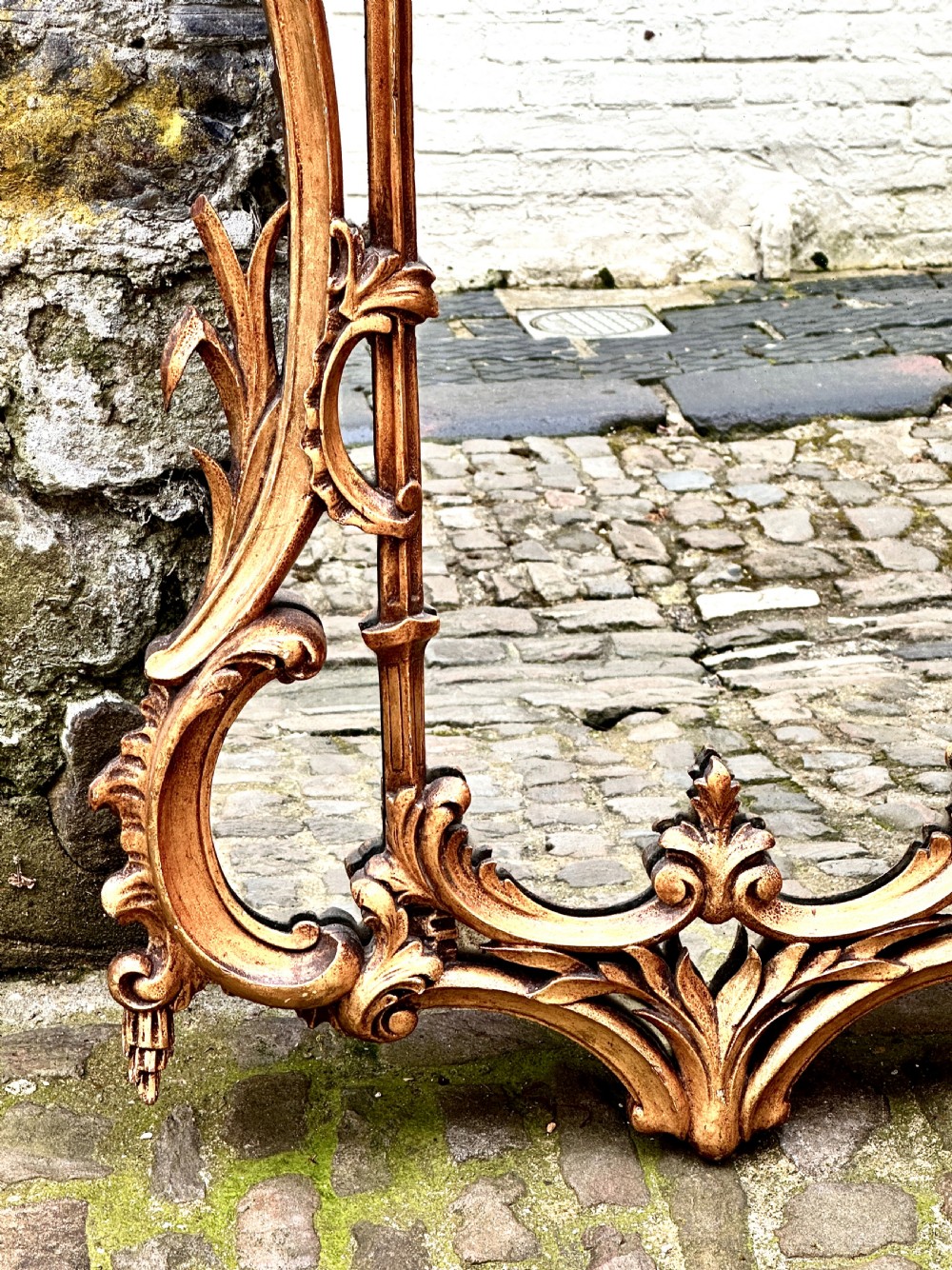 A Mid 19th Century Italian Giltwood Overmantel Mirror View III