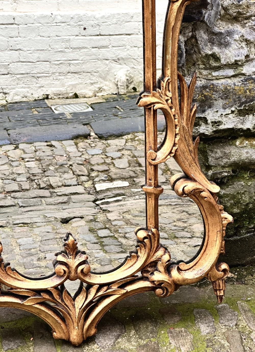 A Mid 19th Century Italian Giltwood Overmantel Mirror View IV