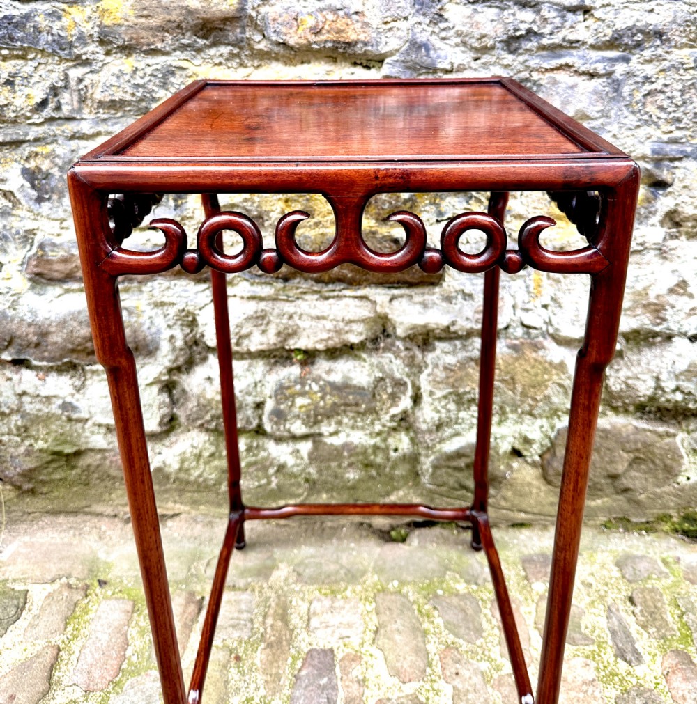 A Nineteenth Century Chinese Hardwood Lamp Table View VI