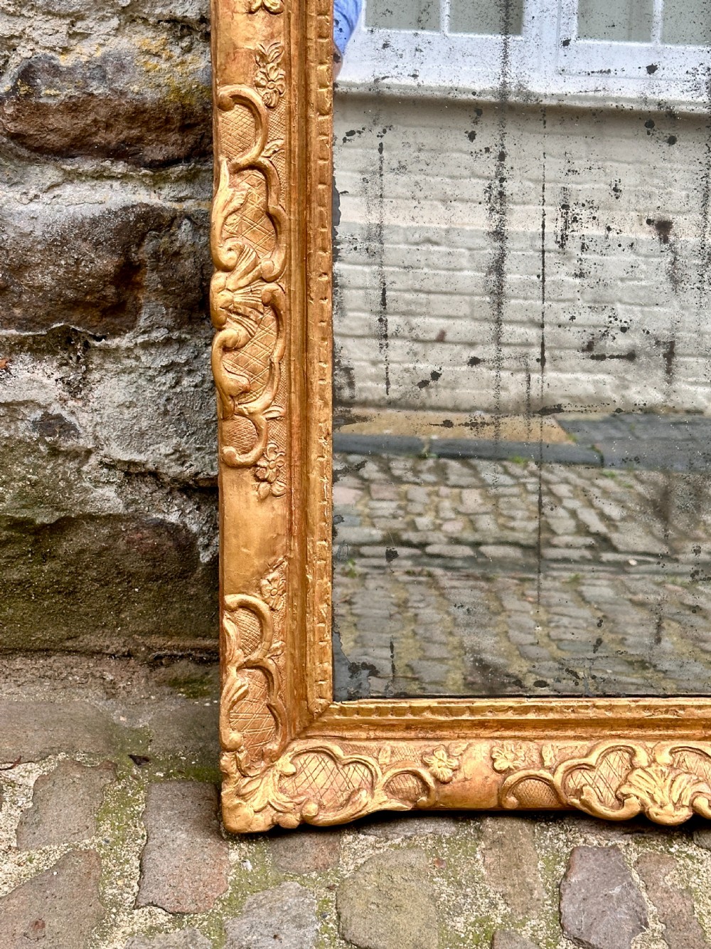 An 18th Century Italian Giltwood Overmantel Mirror  View IV