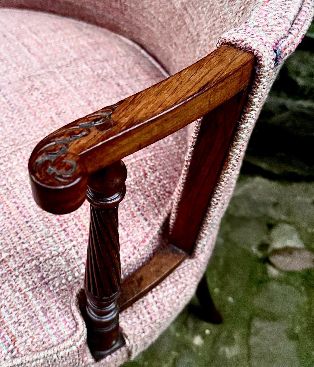 A Small Regency Rosewood Desk Chair View VI