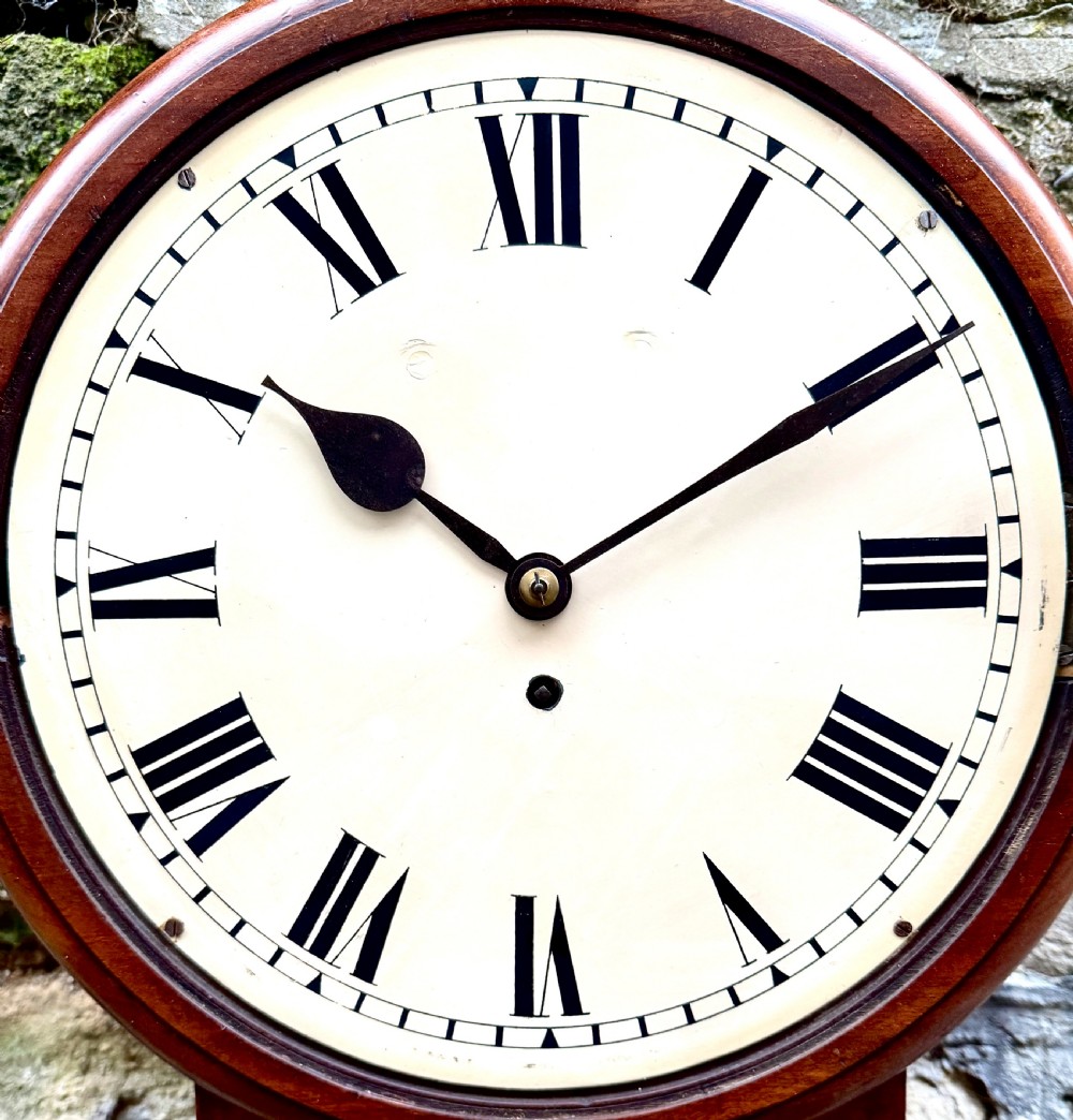 A Mid Victorian Drop Dial Wall Clock View III