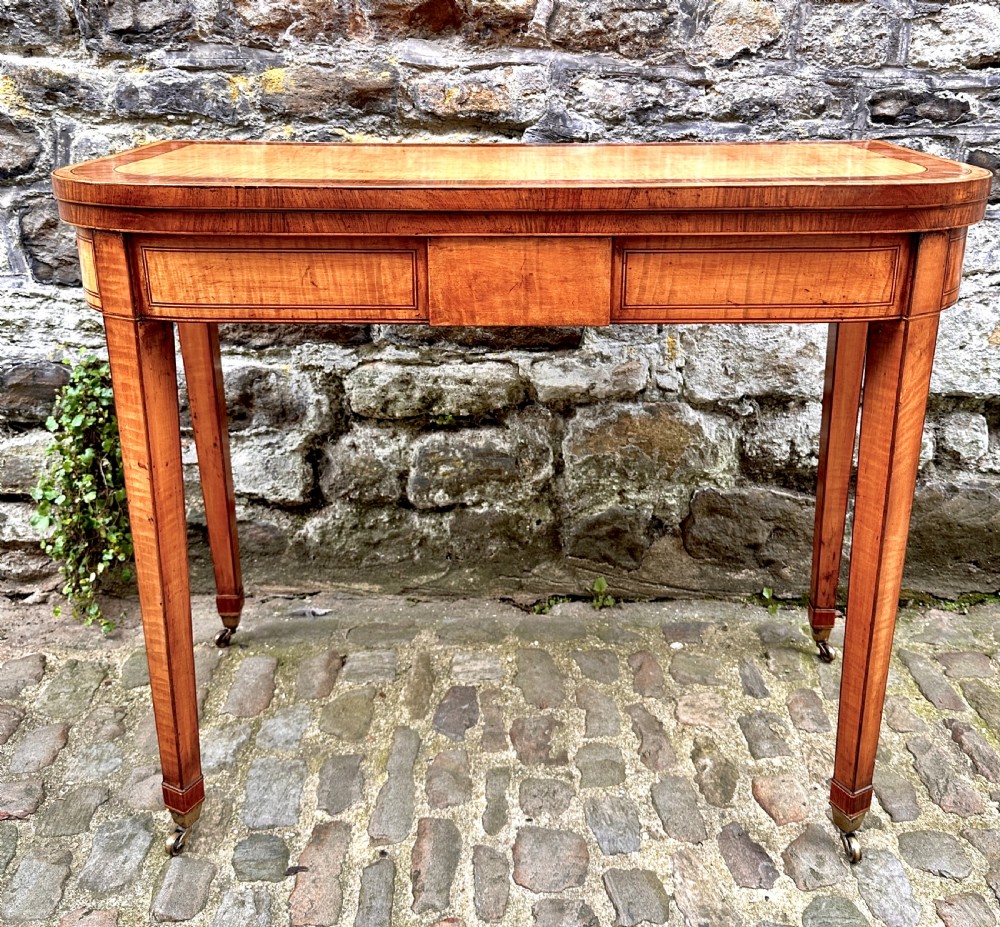 A Fine George III Satinwood Card Table View II