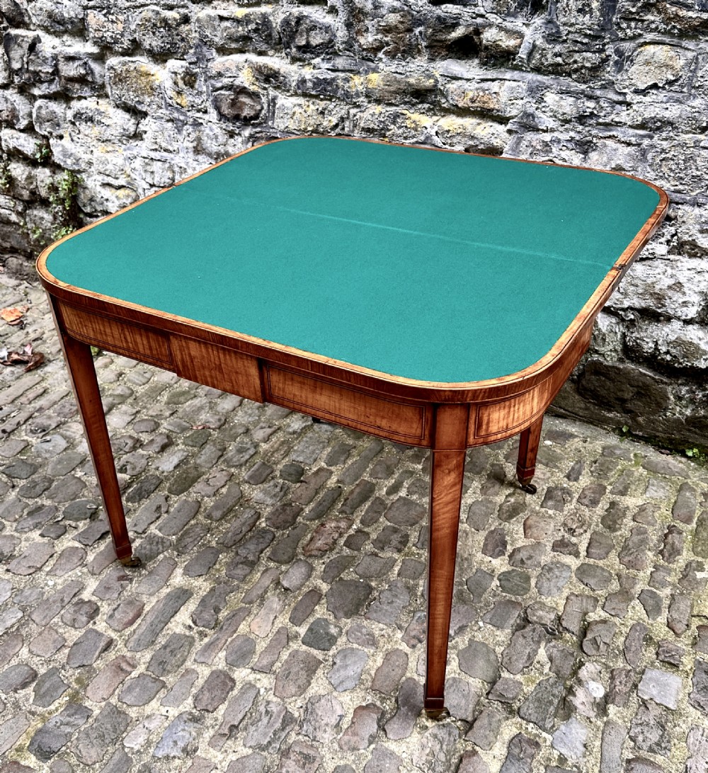 A Fine George III Satinwood Card Table View III