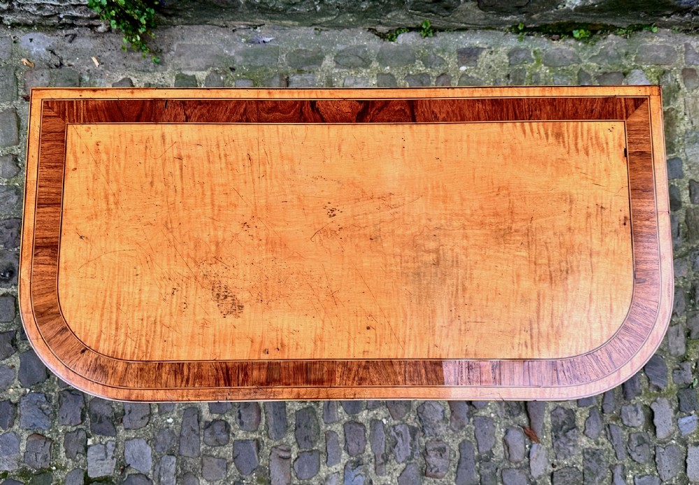 A Fine George III Satinwood Card Table View VI