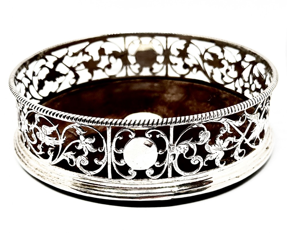 A Fine George III Silver Wine Coaster View III