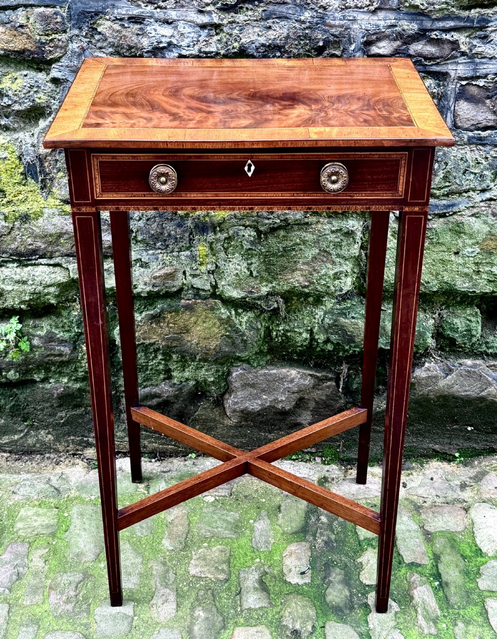 A Small George III Mahogany Side Table