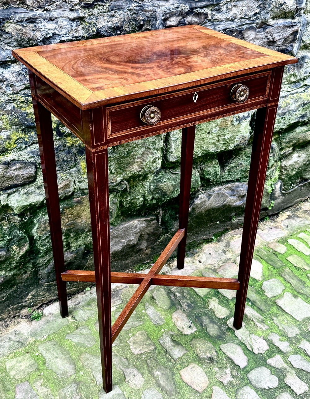A Small George III Mahogany Side Table View V