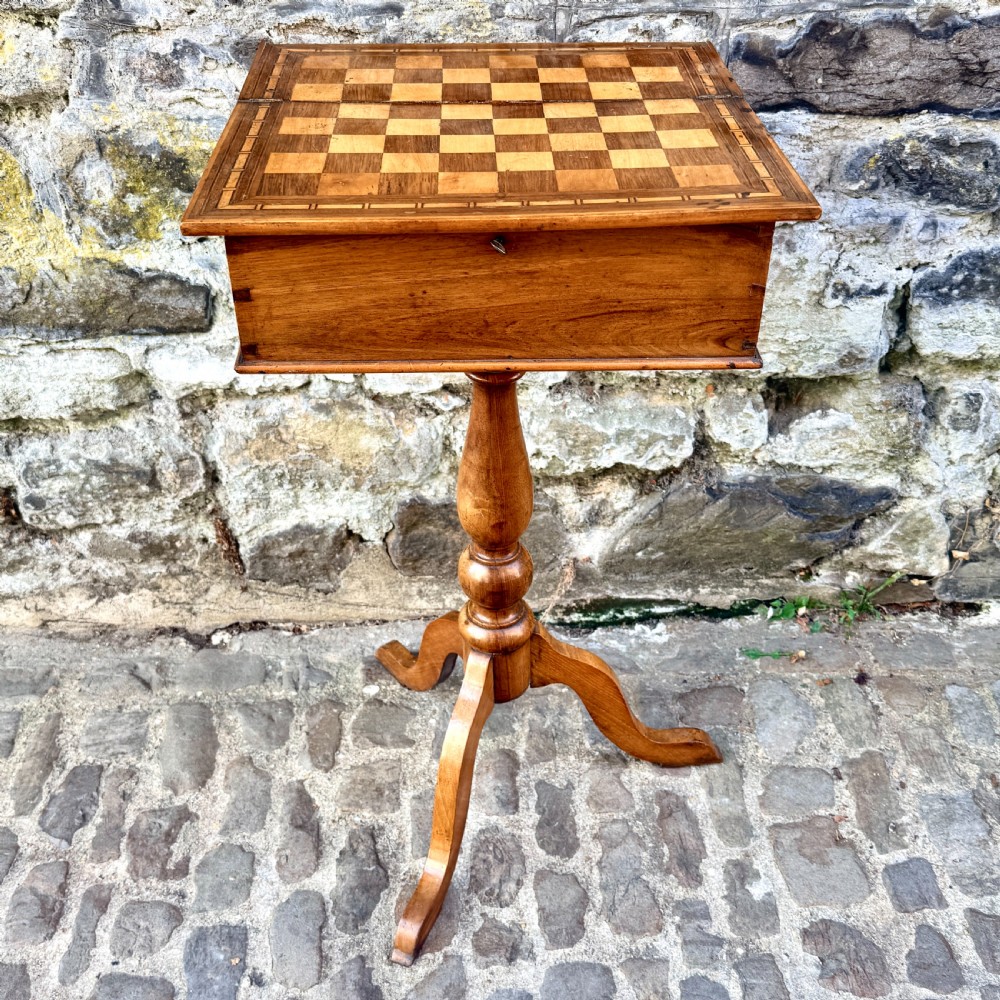 An early 19th Century French Provincial Chess Table