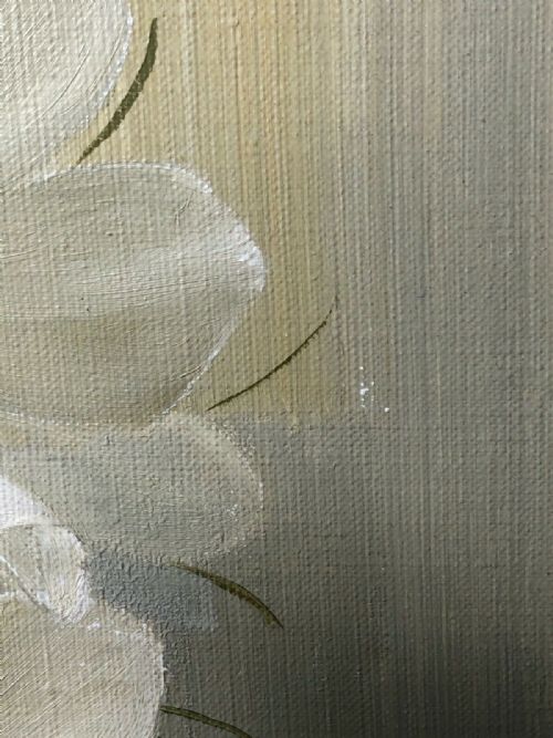OIL PAINTING STILL LIFE BOUQUET FLOWERS SIGNED ELIZABETH ROUVIERE - ADDITIONAL PHOTO 9