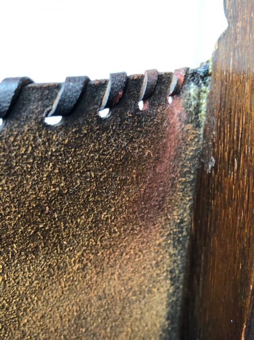 ADOLF LOOS VIENNA FIRESIDE LEATHER ARMCHAIR SECESSIONIST OAK C1930 - ADDITIONAL PHOTO 16