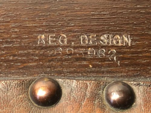 ADOLF LOOS VIENNA FIRESIDE LEATHER ARMCHAIR SECESSIONIST OAK C1930 - ADDITIONAL PHOTO 20
