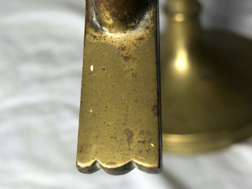 PAIR FINE FRENCH BRASS FLEUR DE LIS 19TH ALTER 13 BRANCH CANDLESTICKS - ADDITIONAL PHOTO 11