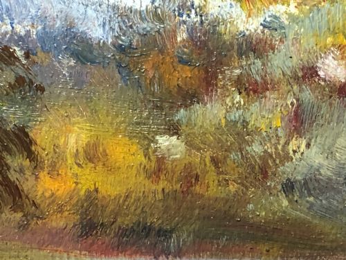 FINE ART SPORTING OIL PAINTING STUDY PIKE FISH RISING FROM THE RIVER - ADDITIONAL PHOTO 8