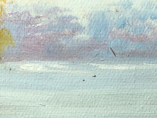 FINE ART SPORTING OIL PAINTING STUDY PIKE FISH RISING FROM THE RIVER - ADDITIONAL PHOTO 9