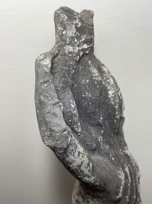 19TH CENTURY FRENCH GARDEN FOUNTAIN SPOUT LEAD LADY THE FISHERWOMAN - ADDITIONAL PHOTO 20