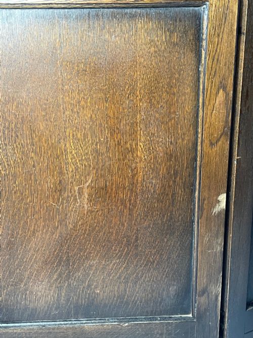 EDWARDIAN SOLID CARVED OAK 3 PANELLED ROOM EXTENDING DIVIDER SCREEN - ADDITIONAL PHOTO 4