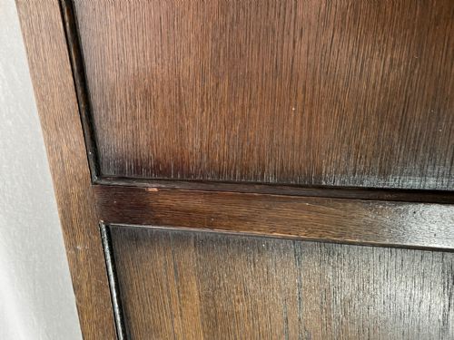 EDWARDIAN SOLID CARVED OAK 3 PANELLED ROOM EXTENDING DIVIDER SCREEN - ADDITIONAL PHOTO 11