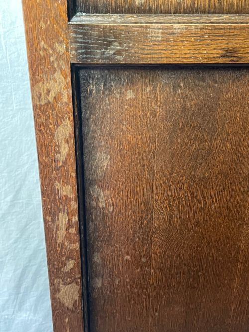 EDWARDIAN SOLID CARVED OAK 3 PANELLED ROOM EXTENDING DIVIDER SCREEN - ADDITIONAL PHOTO 13