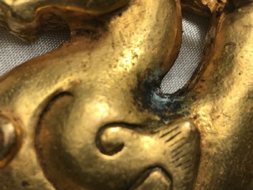 CHINESE LATE QING GILT BRONZE RECUMBENT DRAGON PAPERWEIGHT SCULPTURE - ADDITIONAL PHOTO 11