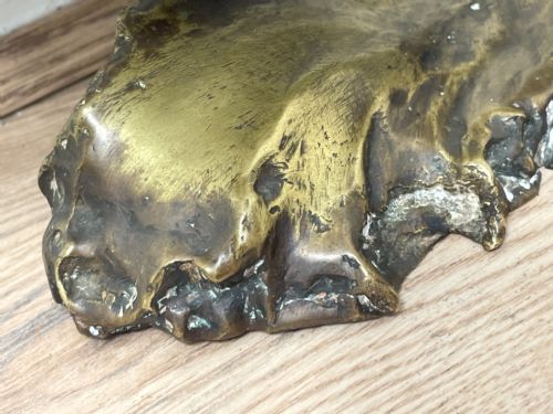 ART DECO FRENCH SIGNED GILT BRONZE 2 FEMALE NUDE MERMAIDS SWIMMING - ADDITIONAL PHOTO 11