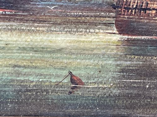 SEASCAPE OIL PAINTING FIRST RATE MAN O WAR SHIPS BY BRIAN COOLE - ADDITIONAL PHOTO 9